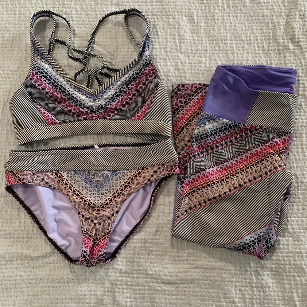 Prana Bikini Set with Rai Swim Tights